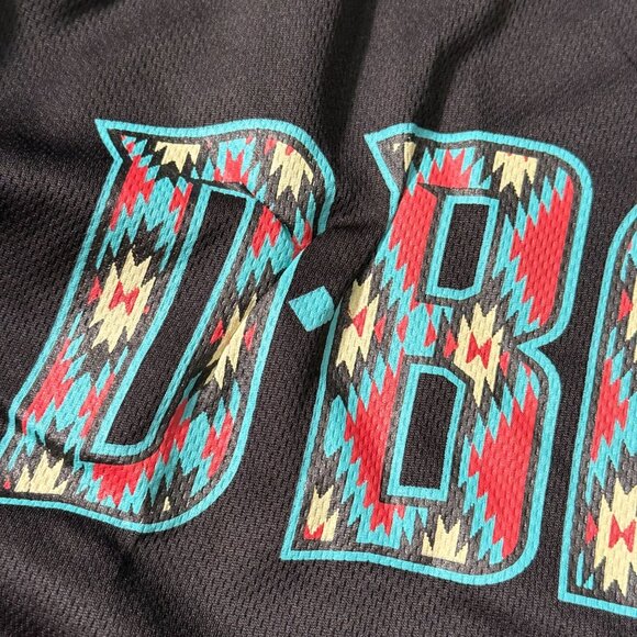 Gila River Arizona Diamondbacks Tribal Jersey Black Give Away Mens Size XL - Picture 9 of 14